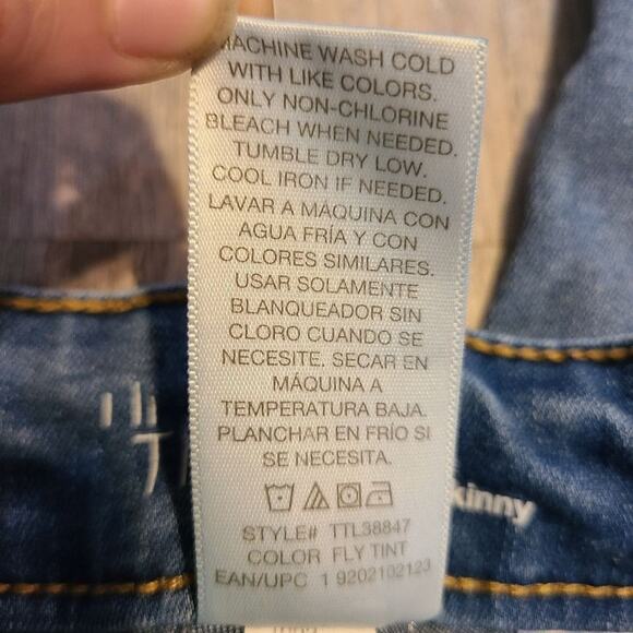 Time and tru size 20 petite womens super skinny distressed jeans - Picture 7 of 10